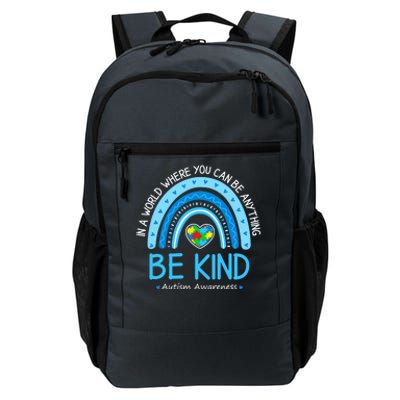 Be Kind Autism Awareness Leopard Rainbow Choose Kindness Daily Commute Backpack