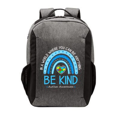 Be Kind Autism Awareness Leopard Rainbow Choose Kindness Vector Backpack