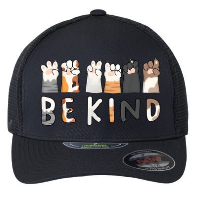 Be Kind Asl Sign Language Kindness Hand Talking Finger Signs Flexfit Unipanel Trucker Cap