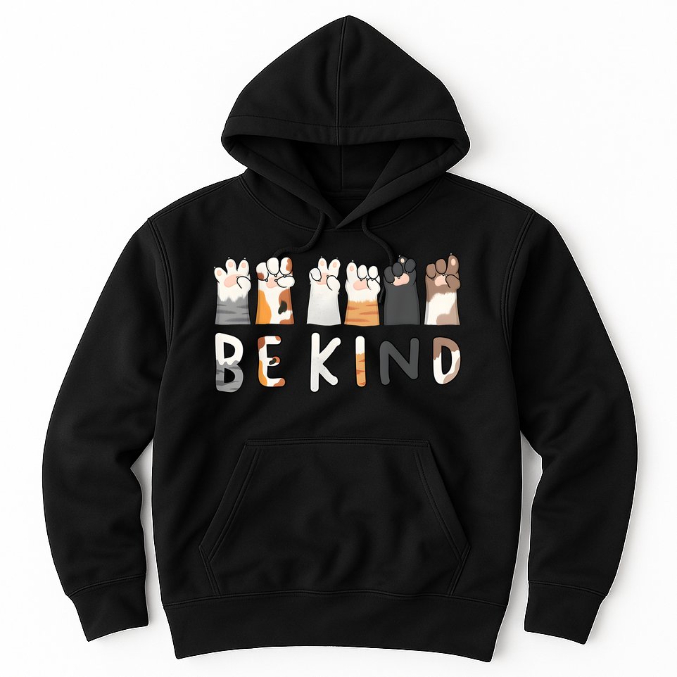 Be Kind Asl Sign Language Kindness Hand Talking Finger Signs Hoodie