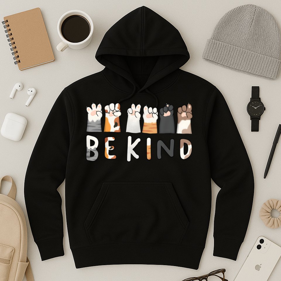 Be Kind Asl Sign Language Kindness Hand Talking Finger Signs Hoodie