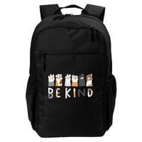 Be Kind Asl Sign Language Kindness Hand Talking Finger Signs Backpack