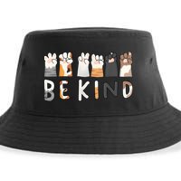 Be Kind Asl Sign Language Kindness Hand Talking Finger Signs Sustainable Bucket Hat