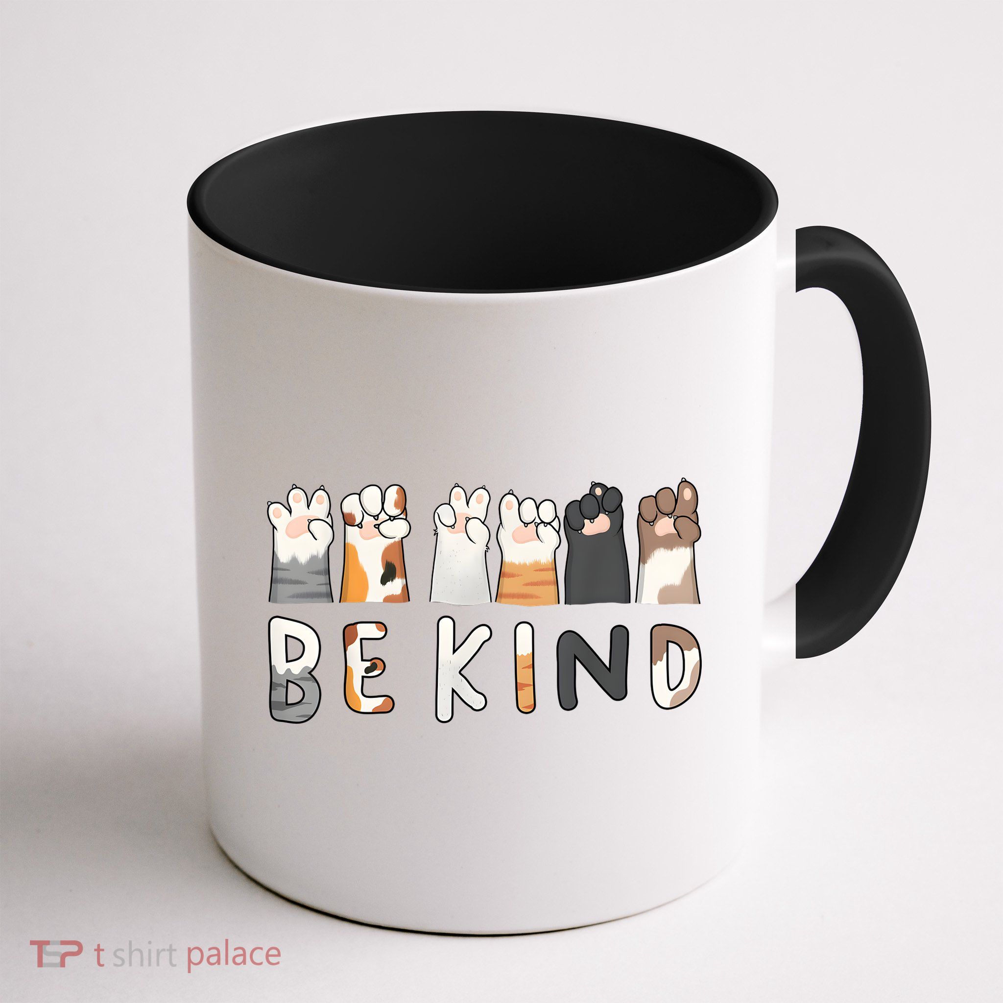 Be Kind Asl Sign Language Kindness Hand Talking Finger Signs Mug
