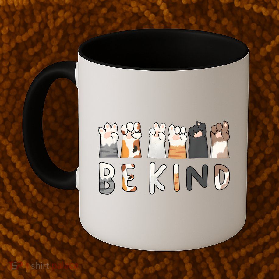 Be Kind Asl Sign Language Kindness Hand Talking Finger Signs Mug