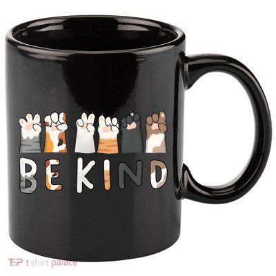 Be Kind Asl Sign Language Kindness Hand Talking Finger Signs 11oz C Handle Ceramic Mug