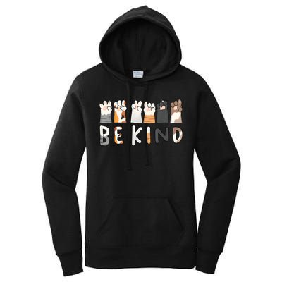 Be Kind Asl Sign Language Kindness Hand Talking Finger Signs Women's Pullover Hoodie