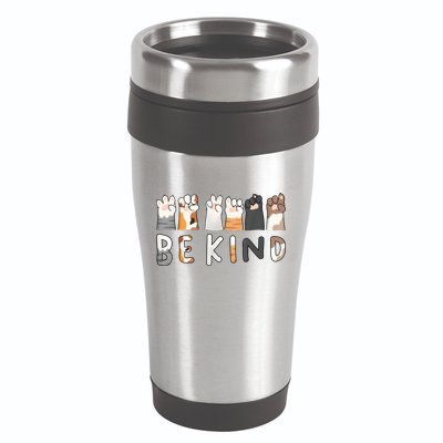 Be Kind Asl Sign Language Kindness Hand Talking Finger Signs 16oz Travel Tumbler