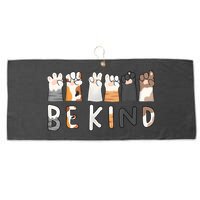 Be Kind Asl Sign Language Kindness Hand Talking Finger Signs Large Microfiber Waffle Golf Towel