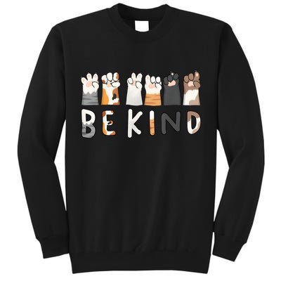 Be Kind Asl Sign Language Kindness Hand Talking Finger Signs Tall Sweatshirt