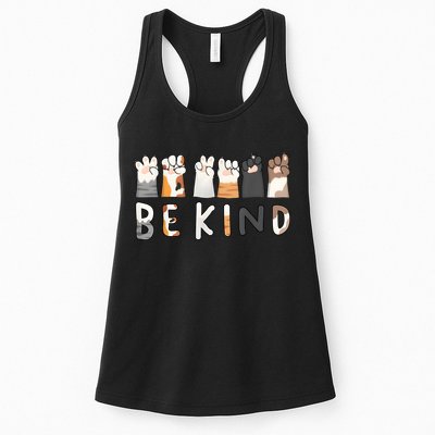 Be Kind Asl Sign Language Kindness Hand Talking Finger Signs Womens Tank Top