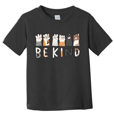 Be Kind Asl Sign Language Kindness Hand Talking Finger Signs Toddler T-Shirt