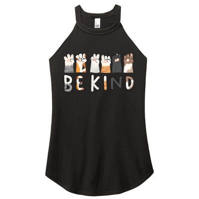 Be Kind Asl Sign Language Kindness Hand Talking Finger Signs Women's Perfect Tri Rocker Tank