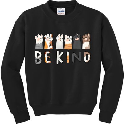 Be Kind Asl Sign Language Kindness Hand Talking Finger Signs Kids Sweatshirt