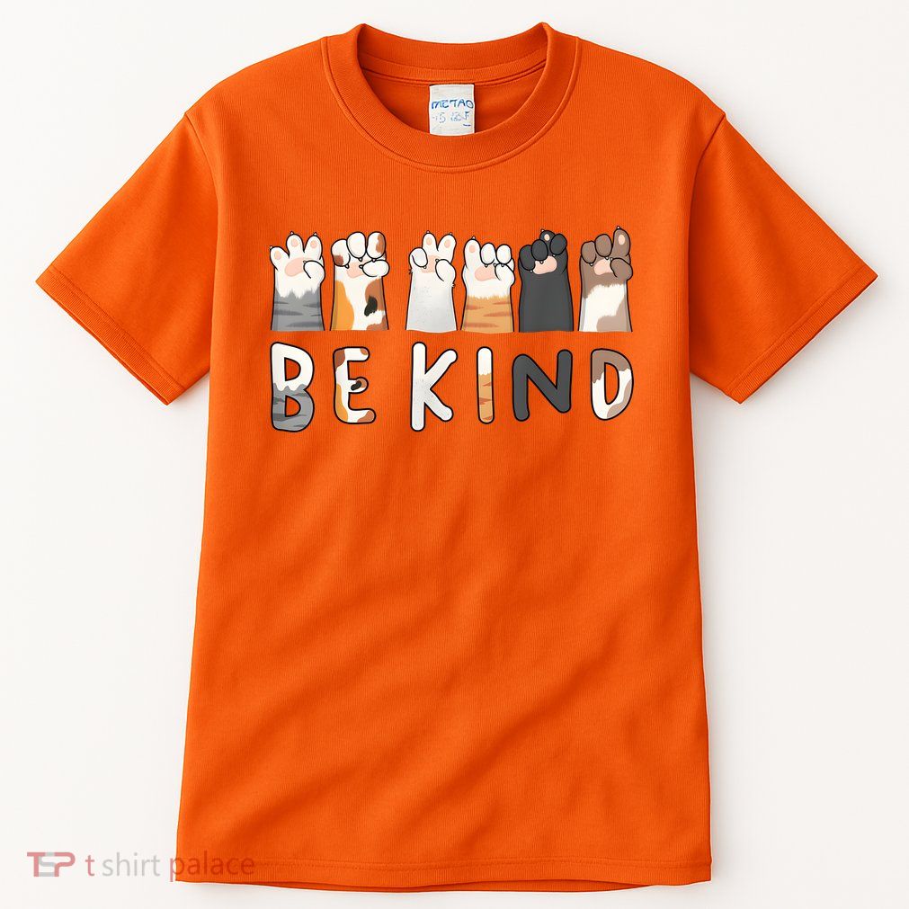 Be Kind Asl Sign Language Kindness Hand Talking Finger Signs Tall T-Shirt