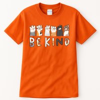 Be Kind Asl Sign Language Kindness Hand Talking Finger Signs Tall T-Shirt