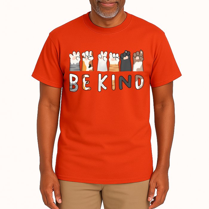 Be Kind Asl Sign Language Kindness Hand Talking Finger Signs Tall T-Shirt