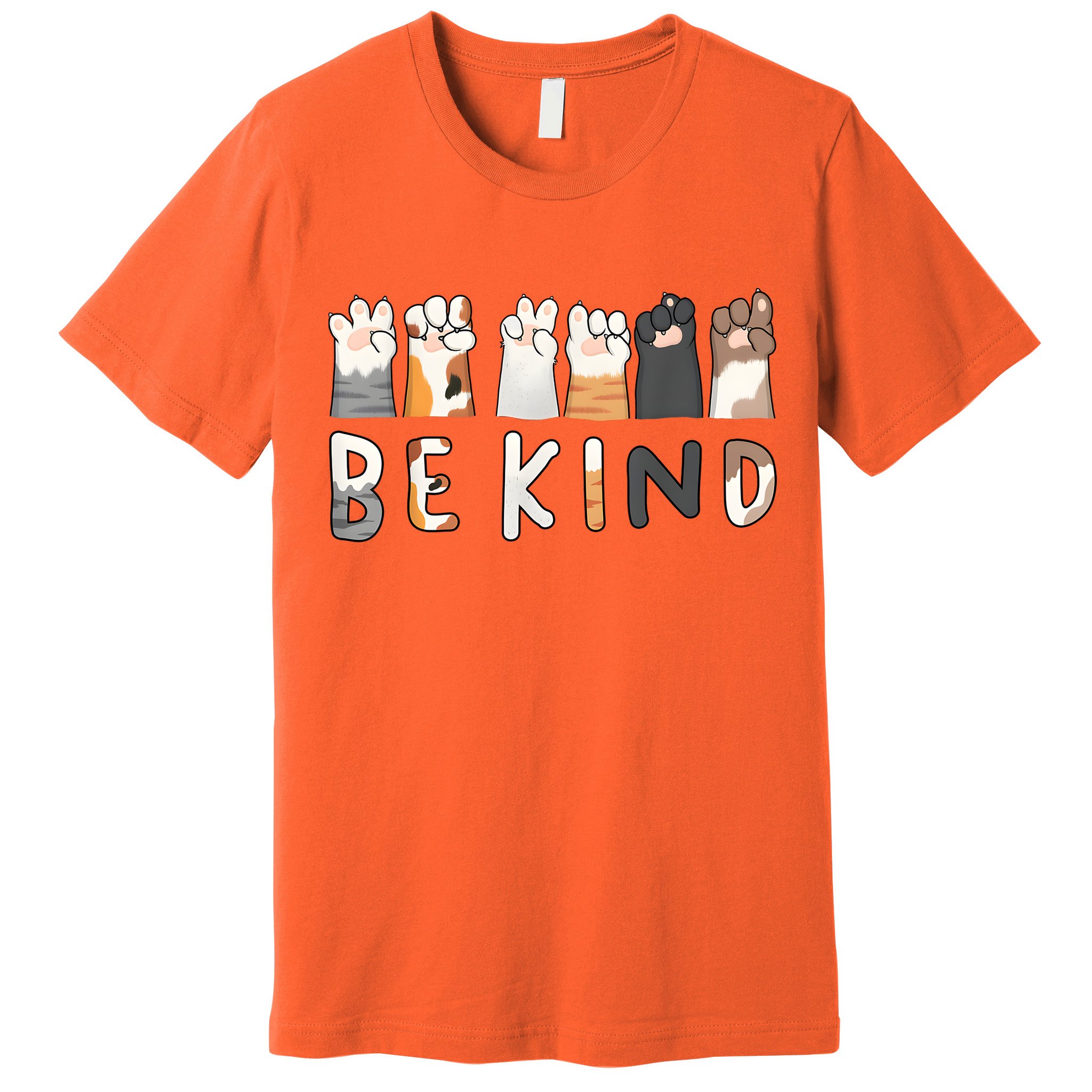 Be Kind Asl Sign Language Kindness Hand Talking Finger Signs Premium T-Shirt