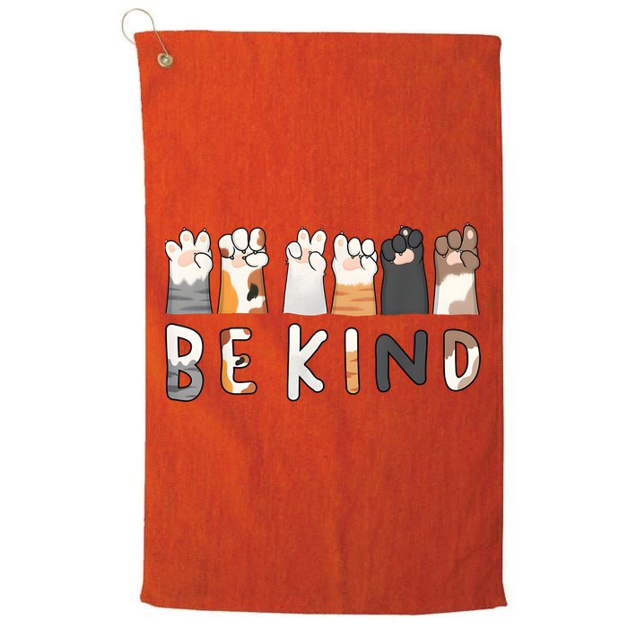 Be Kind Asl Sign Language Kindness Hand Talking Finger Signs Golf Towel