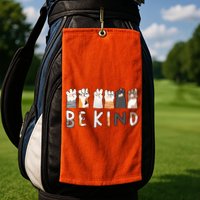 Be Kind Asl Sign Language Kindness Hand Talking Finger Signs Golf Towel