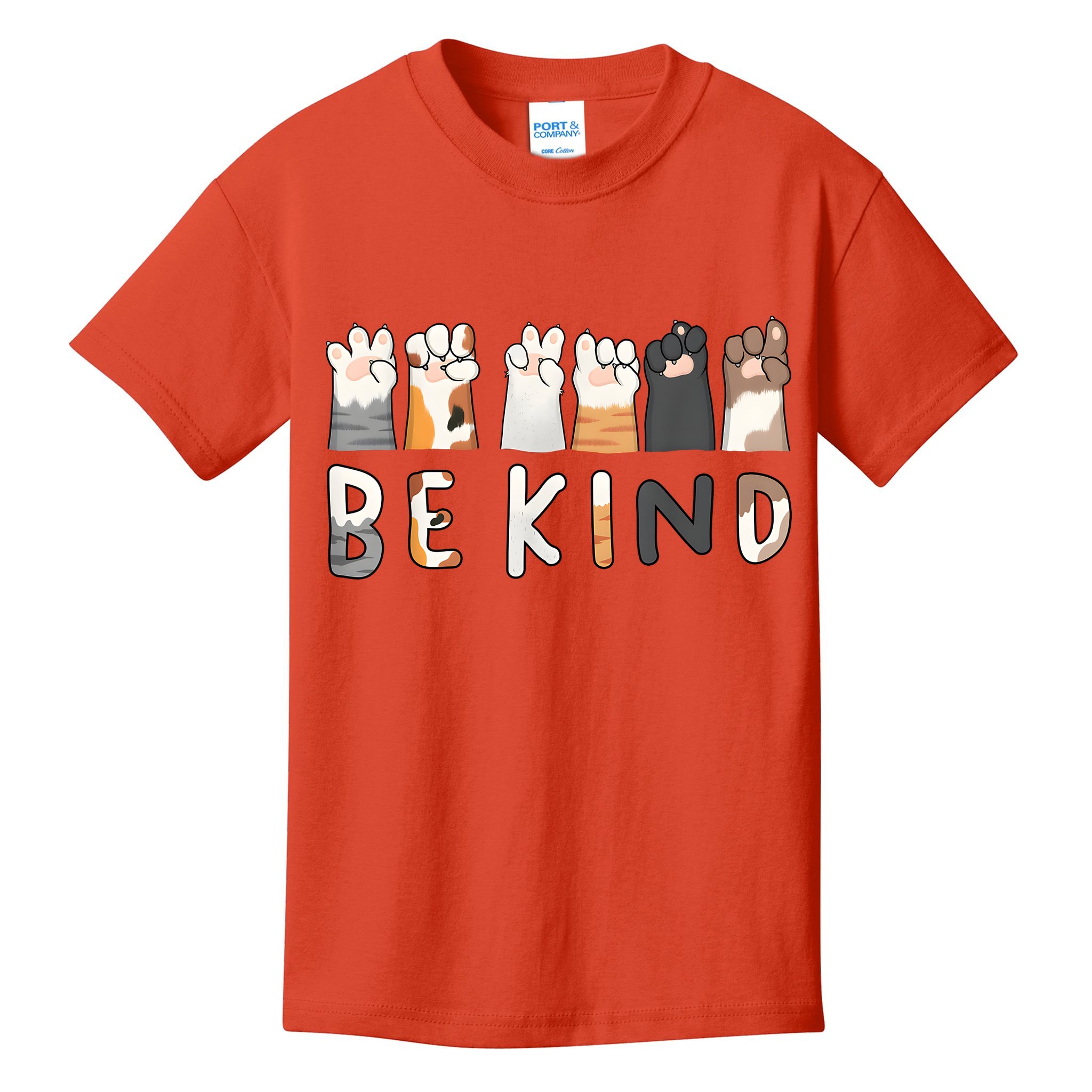 Be Kind Asl Sign Language Kindness Hand Talking Finger Signs Kids T-Shirt