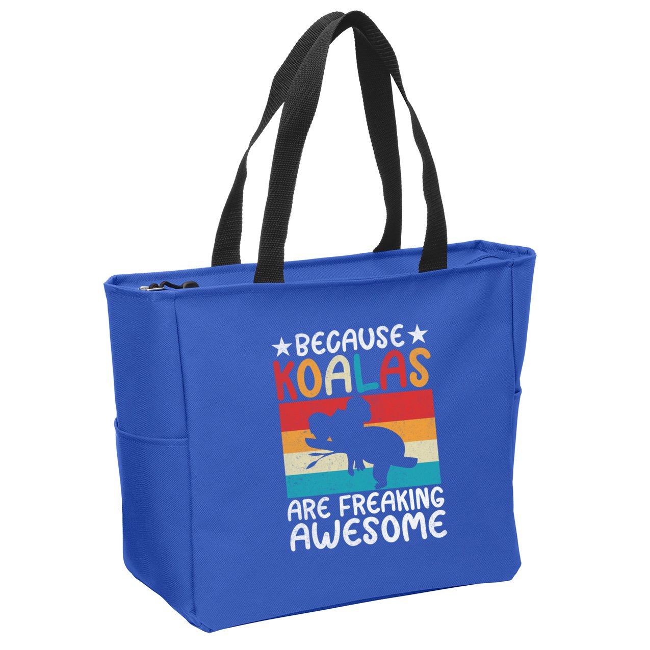 Because Koalas Are Freaking Awesome Koala Gift Zip Tote Bag