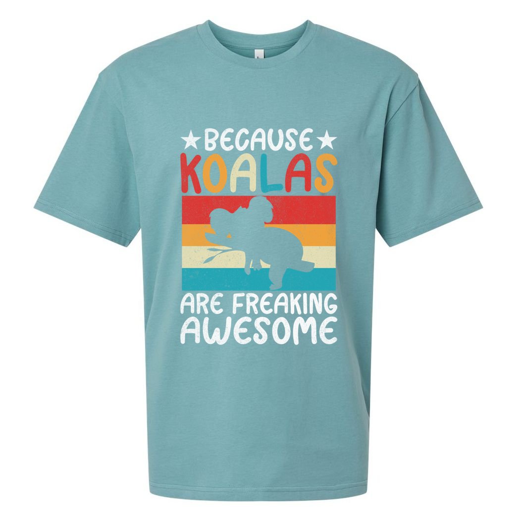 Because Koalas Are Freaking Awesome Koala Gift Sueded Cloud Jersey T-Shirt