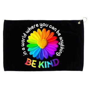 Be Kind Antibullying Kindness Orange Unity Day Sunflower Grommeted Golf Towel