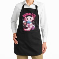 Bobalotl Kawaii Axolotl Drinking Boba Tea Pet Axolotl Lover  Apron