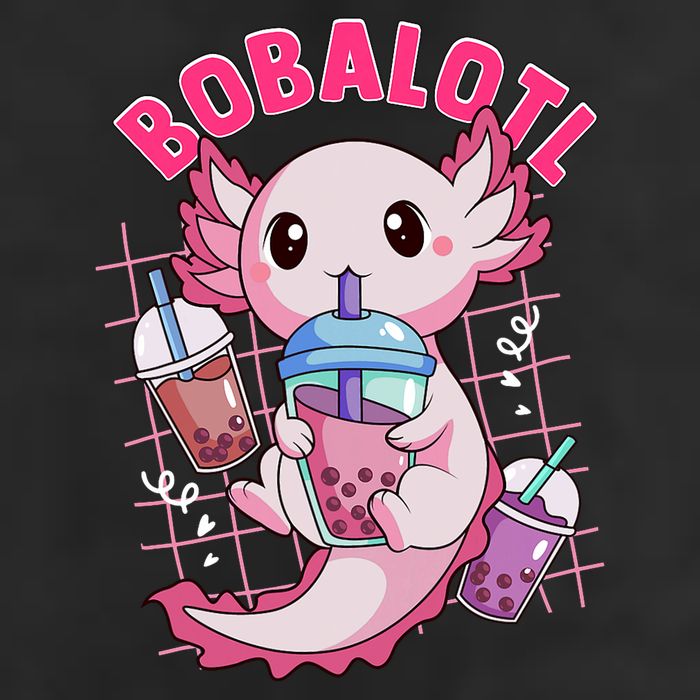 Bobalotl Kawaii Axolotl Drinking Boba Tea Pet Axolotl Lover  Adult Drive Performance Visor