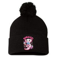 Bobalotl Kawaii Axolotl Drinking Boba Tea Pet Axolotl Lover  Pom Pom 12in Knit Beanie