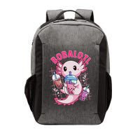 Bobalotl Kawaii Axolotl Drinking Boba Tea Pet Axolotl Lover  Vector Backpack