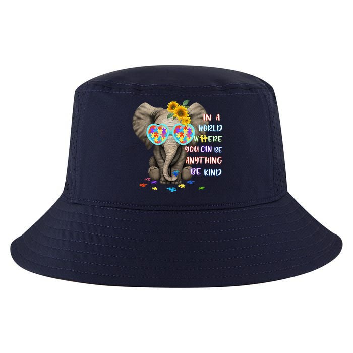 Be Kind Autism Awareness Elephant Autism Cool Comfort Performance Bucket Hat