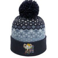 Be Kind Autism Awareness Elephant Autism The Baniff Cuffed Pom Beanie