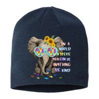 Be Kind Autism Awareness Elephant Autism Sustainable Beanie