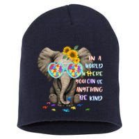 Be Kind Autism Awareness Elephant Autism Short Acrylic Beanie