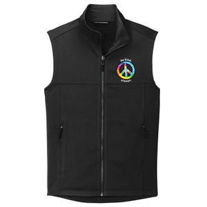 Be Kind Always Tie Dye Peace Sign Spread Kindness Collective Smooth Fleece Vest