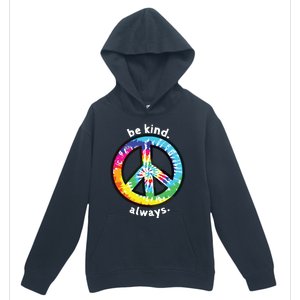 Be Kind Always Tie Dye Peace Sign Spread Kindness Urban Pullover Hoodie