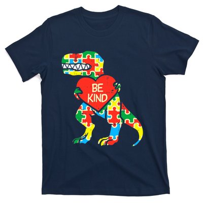 Be Kind Autism Awareness Dinosaur Boy Girl Toddlers T-Shirt