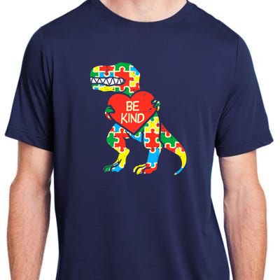 Be Kind Autism Awareness Dinosaur Boy Girl Toddlers Adult ChromaSoft Performance T-Shirt