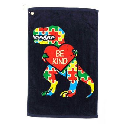 Be Kind Autism Awareness Dinosaur Boy Girl Toddlers Golf Towel