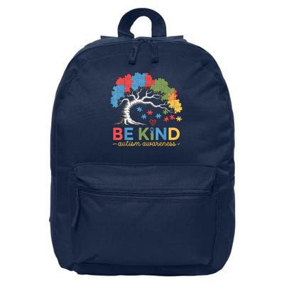 Be Kind Autism Awareness Puzzle Tree Inclusion Support 16 in Basic Backpack