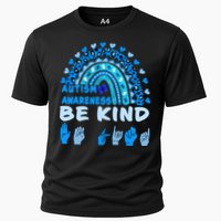 Be Kind Autism Awareness Rainbow Trendy BoHo Rainbow Leopard Print Performance Shirt