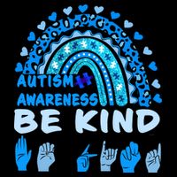 Be Kind Autism Awareness Rainbow Trendy BoHo Rainbow Leopard Print 7-Panel Snapback Hat