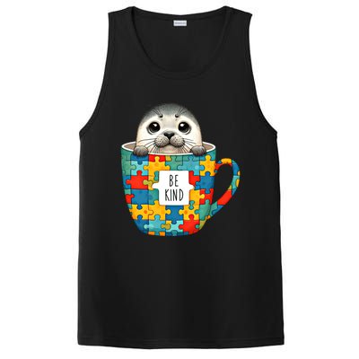 Be Kind Autism Awareness Kindness Month Gift PosiCharge Competitor Tank