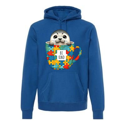 Be Kind Autism Awareness Kindness Month Gift Premium Hoodie