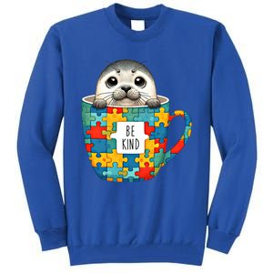 Be Kind Autism Awareness Kindness Month Gift Tall Sweatshirt