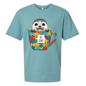 Be Kind Autism Awareness Kindness Month Gift Sueded Cloud Jersey T-Shirt