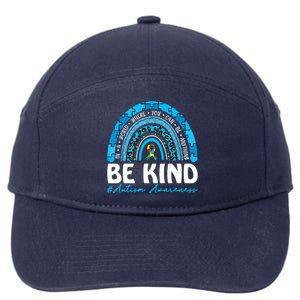 Be Kind Autism Awareness 7-Panel Snapback Hat