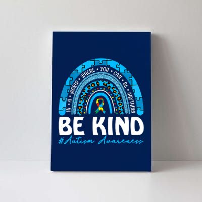 Be Kind Autism Awareness Canvas